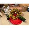 Image 1 : Decorative Spring Wreath & Artificial Plants