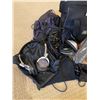 Image 3 : Assortment of Headphones & Travel Bag