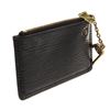 Image 3 : Louis Vuitton Black Epi Leather Pochette Cles Wallet