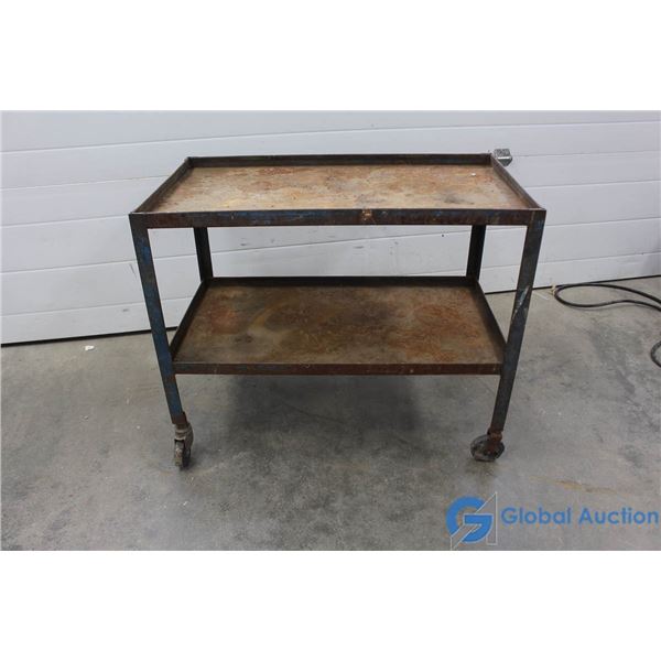 **Metal Tool/Shop Cart on Wheels