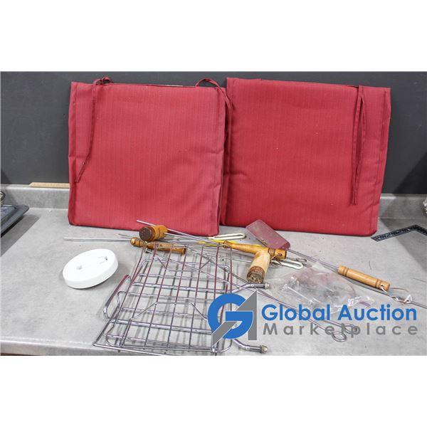 BBQ Utensils/Accessories and Seat Cushions