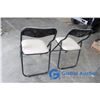 Image 5 : **(2) Metal Folding Chairs