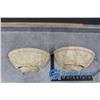 Image 1 : (2) Wall Scones Light Fixtures
