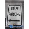 Image 1 : "Staff Parking" Metal Sign