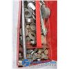 Image 2 : Red Metal Tool Box w/Tools
