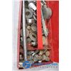 Image 2 : Red Metal Tool Box w/Tools