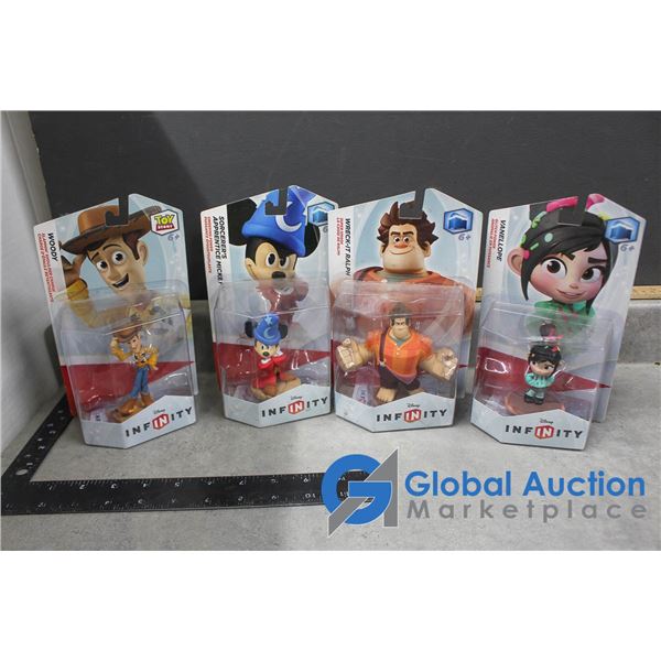(4) Disney/Pixar Infinity Figures in Package