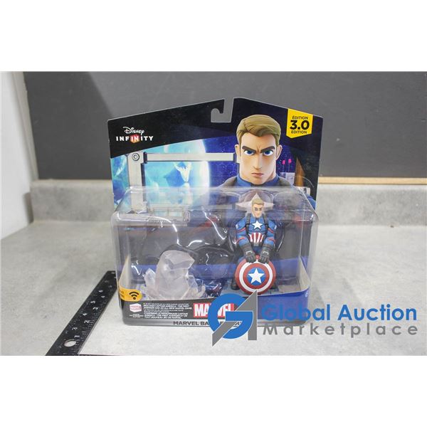 Marvel Batle Grounds Captain America Figurine 3.0 Edition In Package