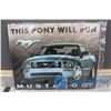 Image 1 : Mustang Tin Sign