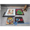 Image 1 : Framed Art, Starwars VHS Collectibles, etc
