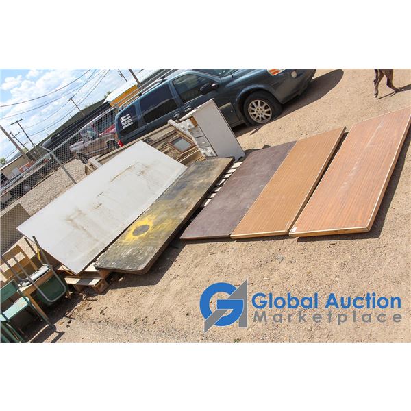 **(5) Assorted Collapsable Garage Sale Tables