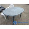 Image 2 : **Plastic Outdoor Table, Chair and Side Table