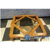 Image 2 : ** Wooden Square Coffee Table w/Glass