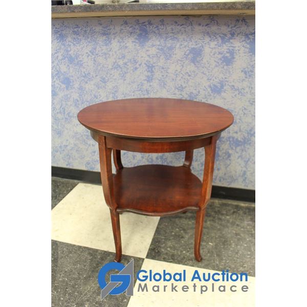 **Round Wooden Side Table