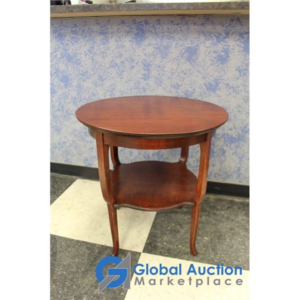 **Round Wooden Side Table