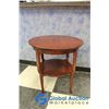 Image 1 : **Round Wooden Side Table