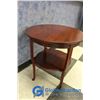 Image 2 : **Round Wooden Side Table