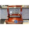 Image 8 : **Ornate French Provincial Wood/Glass Display Table
