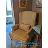 Image 2 : Beautiful Fabric Upholstered Arm Chair w/ Nailhead Accents
