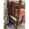 Image 3 : Large Beautiful Solid Wooden Antique Chair w/ Cushion