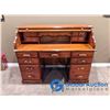 Image 2 : Solid Wood 52" Roll Top Desk