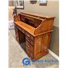 Image 3 : Solid Wood 52" Roll Top Desk