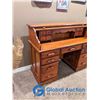 Image 4 : Solid Wood 52" Roll Top Desk