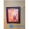 Image 2 : (2) Framed Wall Decor Pieces