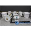 Image 1 : Holly Hobbie Collector Cups and Creamers and a Set of 4 Gryphonware Dishes