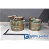 Image 1 : (2) Rustic Look Copper Planters