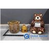 Image 1 : Bear Cookie Jar, Honey Pot and Hive Look Pot