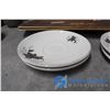 Image 10 : Assorted Dishes,Salt & Pepper Set and (2) Engish Hunting Serving Trays