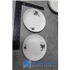 Image 15 : Assorted Dishes,Salt & Pepper Set and (2) Engish Hunting Serving Trays
