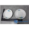 Image 16 : Assorted Dishes,Salt & Pepper Set and (2) Engish Hunting Serving Trays