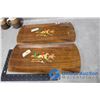 Image 23 : Assorted Dishes,Salt & Pepper Set and (2) Engish Hunting Serving Trays