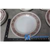 Image 5 : Assorted Dishes,Salt & Pepper Set and (2) Engish Hunting Serving Trays