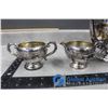 Image 2 : Silverware Tea Pot and Sugar&Creamer