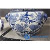 Image 2 : Blue Decorative Jar w/Lids