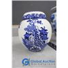 Image 5 : Blue Decorative Jar w/Lids