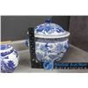 Image 8 : Blue Decorative Jar w/Lids