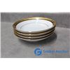 Image 11 : 36pc Contemporary Fine China By Noritake "Regent Gold" Fine Dinning Dish Set