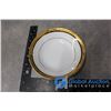 Image 13 : 36pc Contemporary Fine China By Noritake "Regent Gold" Fine Dinning Dish Set