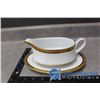 Image 18 : 36pc Contemporary Fine China By Noritake "Regent Gold" Fine Dinning Dish Set