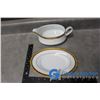 Image 19 : 36pc Contemporary Fine China By Noritake "Regent Gold" Fine Dinning Dish Set