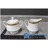 Image 21 : 36pc Contemporary Fine China By Noritake "Regent Gold" Fine Dinning Dish Set