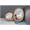 Image 1 : (2) Oval Framed Mirrors