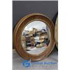 Image 2 : (2) Oval Framed Mirrors
