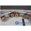 Image 2 : Vintage Roller Skates and Toy Police Car