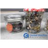 Image 5 : Poop Deck Brass Wall Plaque, Clothes Pins and Jars Of Buttons