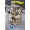Image 7 : Poop Deck Brass Wall Plaque, Clothes Pins and Jars Of Buttons